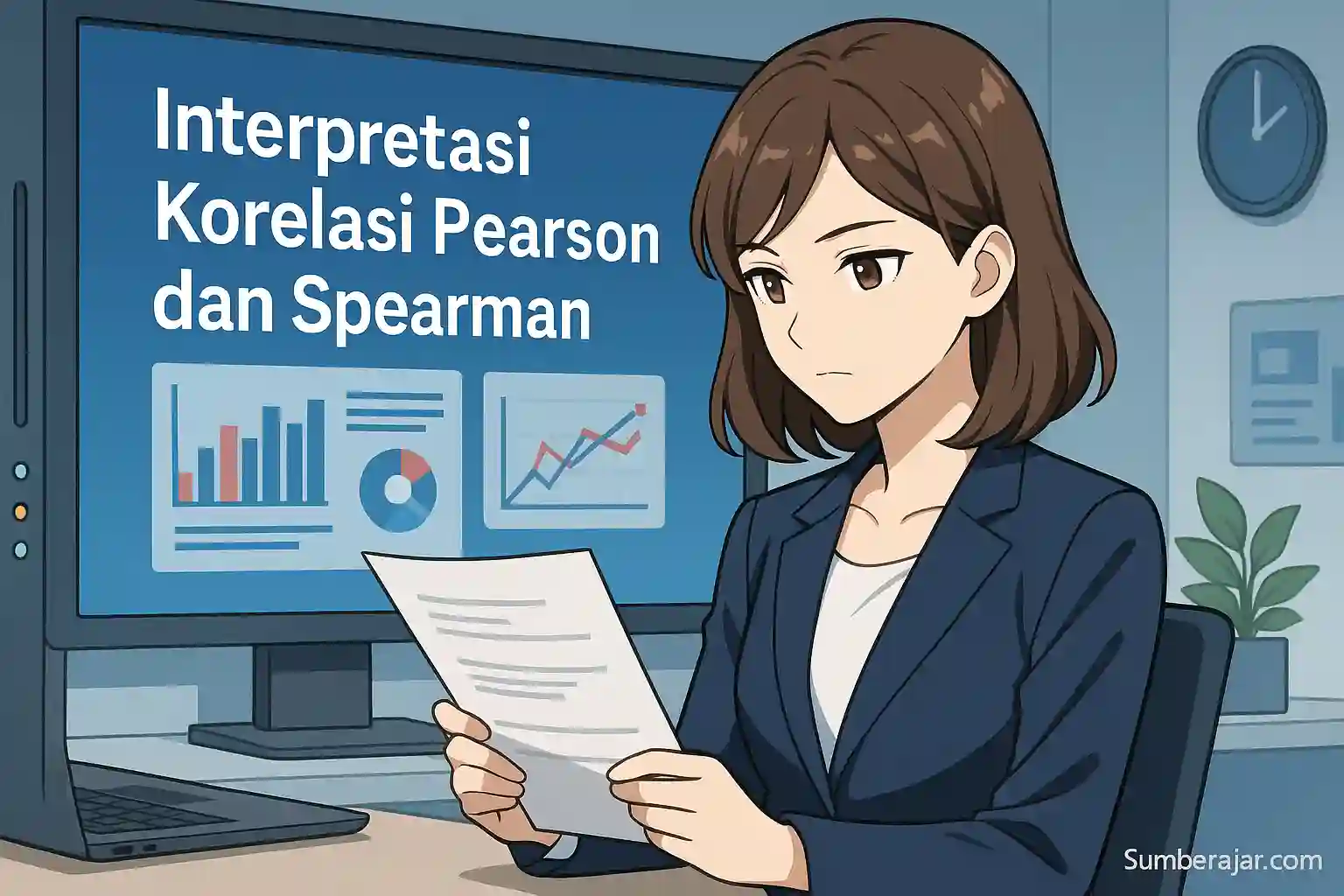Interpretasi Korelasi Pearson dan Spearman - SumberAjar.com