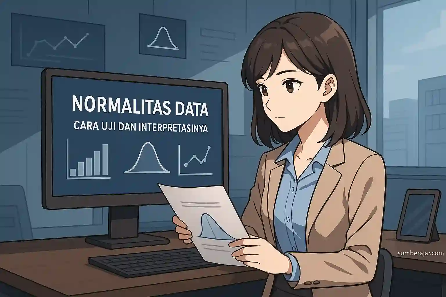 Normalitas Data: Cara Uji dan Interpretasinya - SumberAjar.com Normalitas Data: Cara Uji dan Interpretasinya - SumberAjar.com