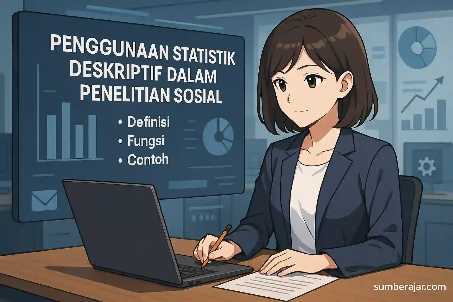 Penggunaan Statistik Deskriptif dalam Penelitian Sosial - SumberAjar.com