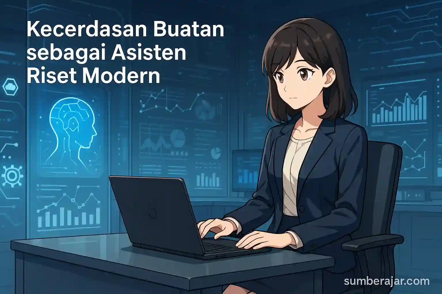 Kecerdasan Buatan sebagai Asisten Riset Modern - SumberAjar.com