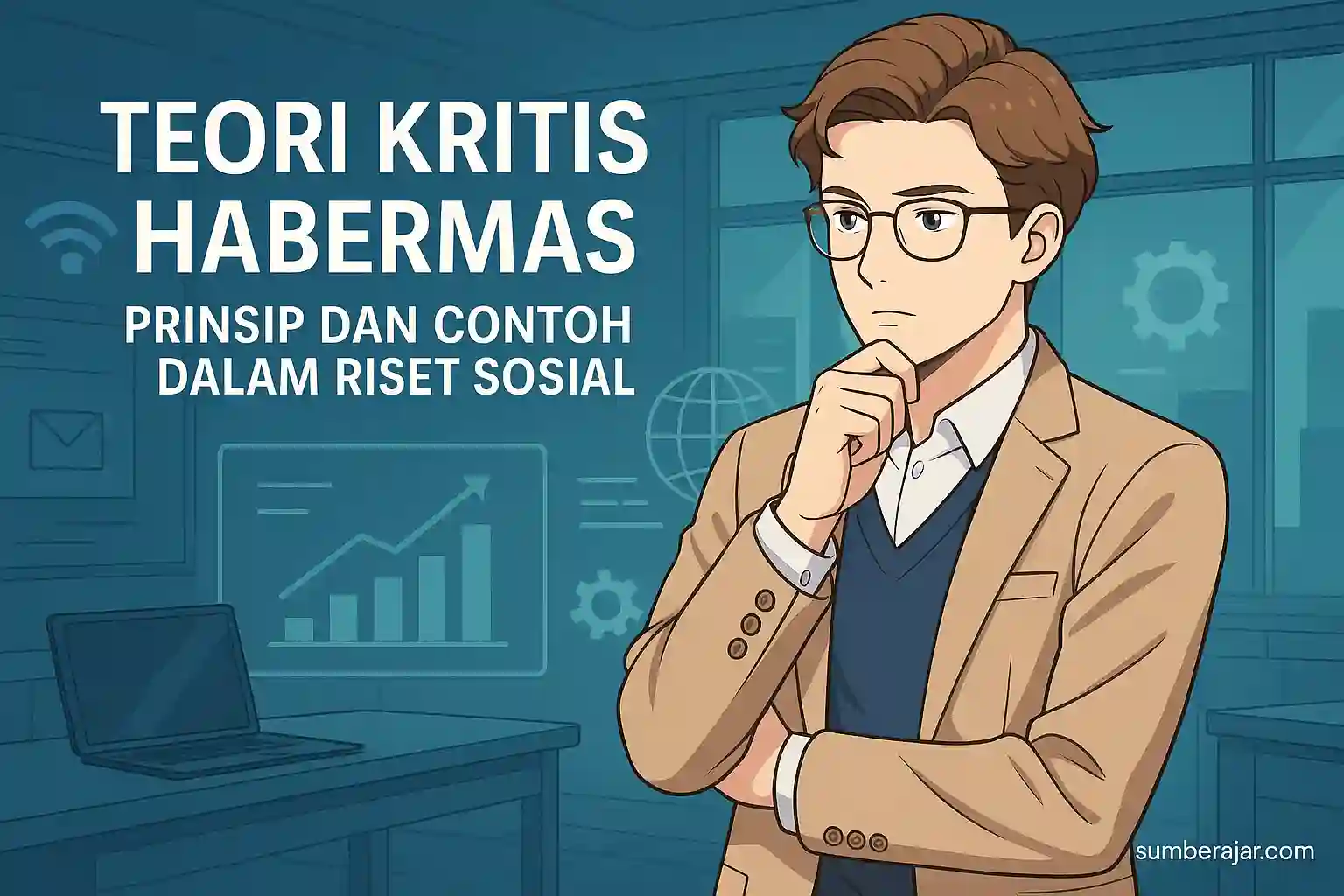Teori Kritis Habermas: Prinsip dan Contoh dalam Riset Sosial - SumberAjar.com