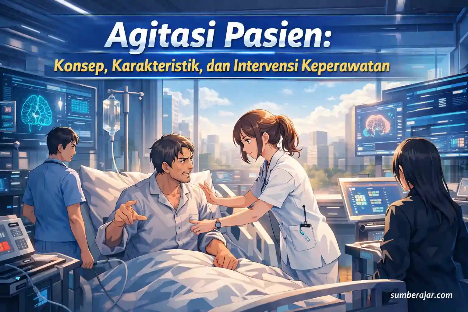Agitasi Pasien: Konsep, Karakteristik, dan Intervensi Keperawatan