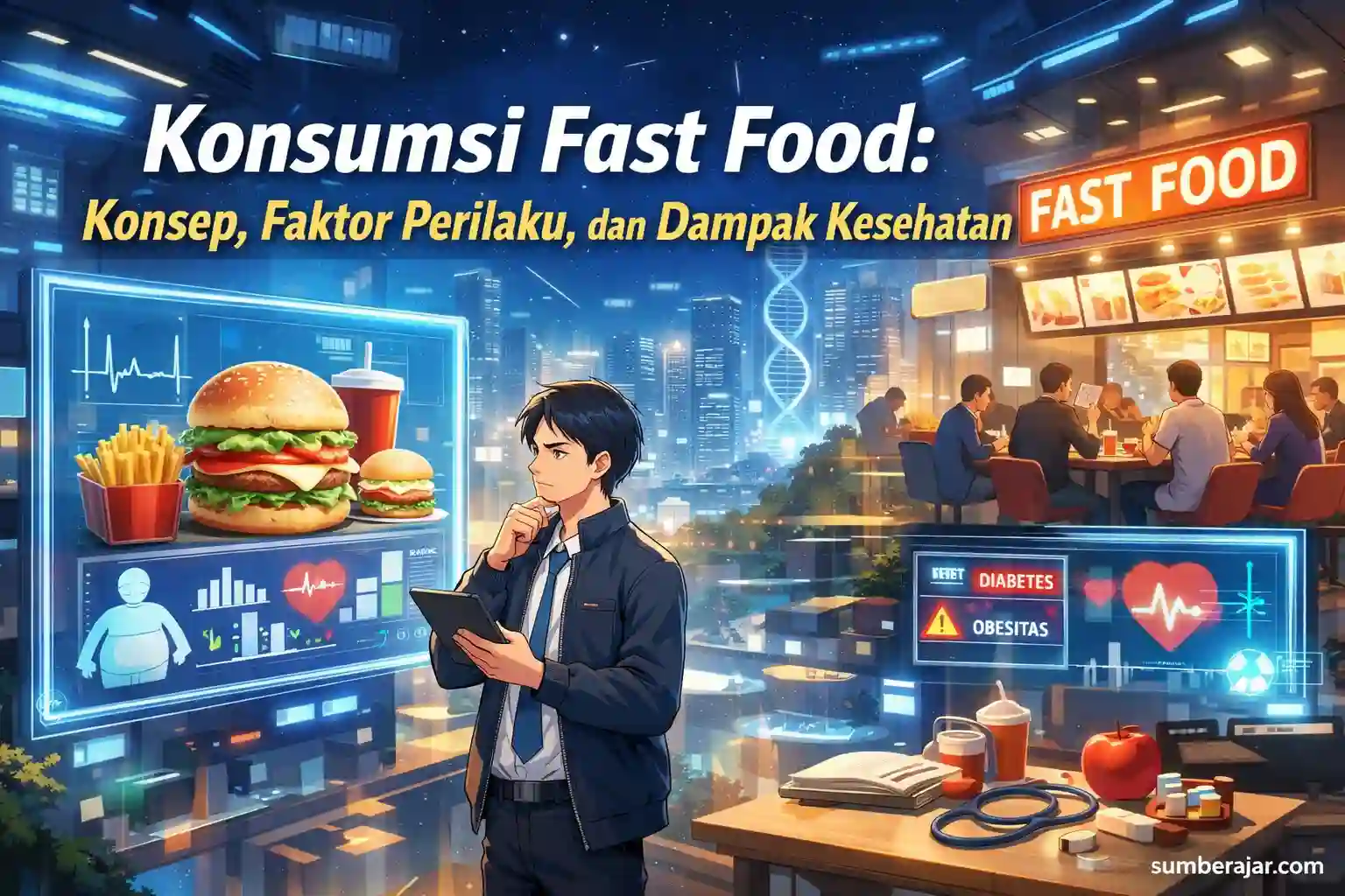 Konsumsi Fast Food: Konsep, Faktor Perilaku, dan Dampak Kesehatan