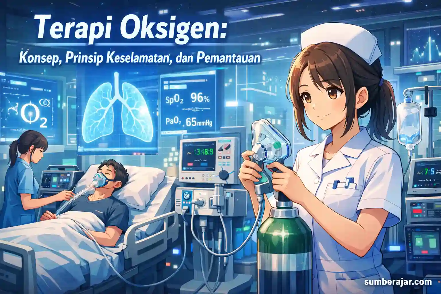 Terapi Oksigen: Konsep, Prinsip Keselamatan, dan Pemantauan