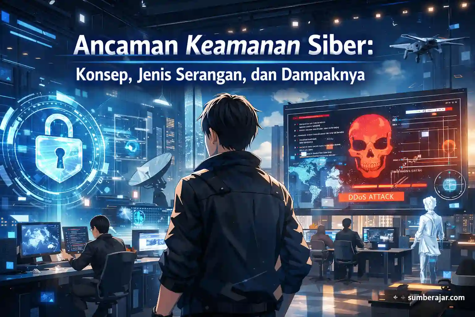 Ancaman Keamanan Siber: konsep, jenis serangan, dan dampaknya