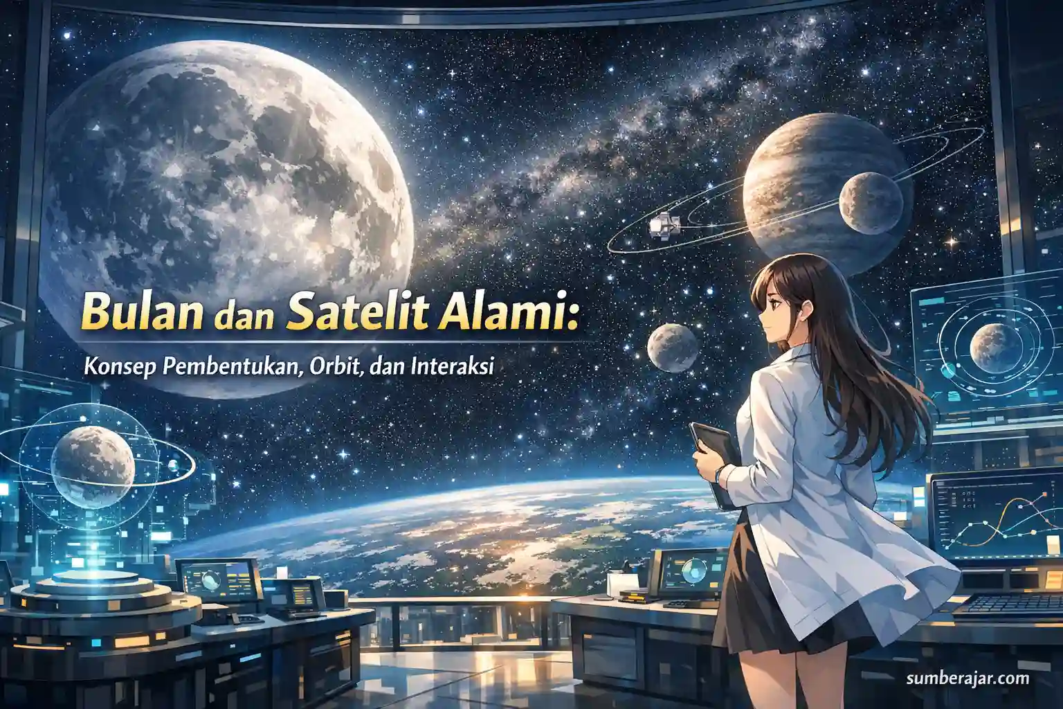 Bulan dan Satelit Alami: Konsep Pembentukan, Orbit, dan Interaksi