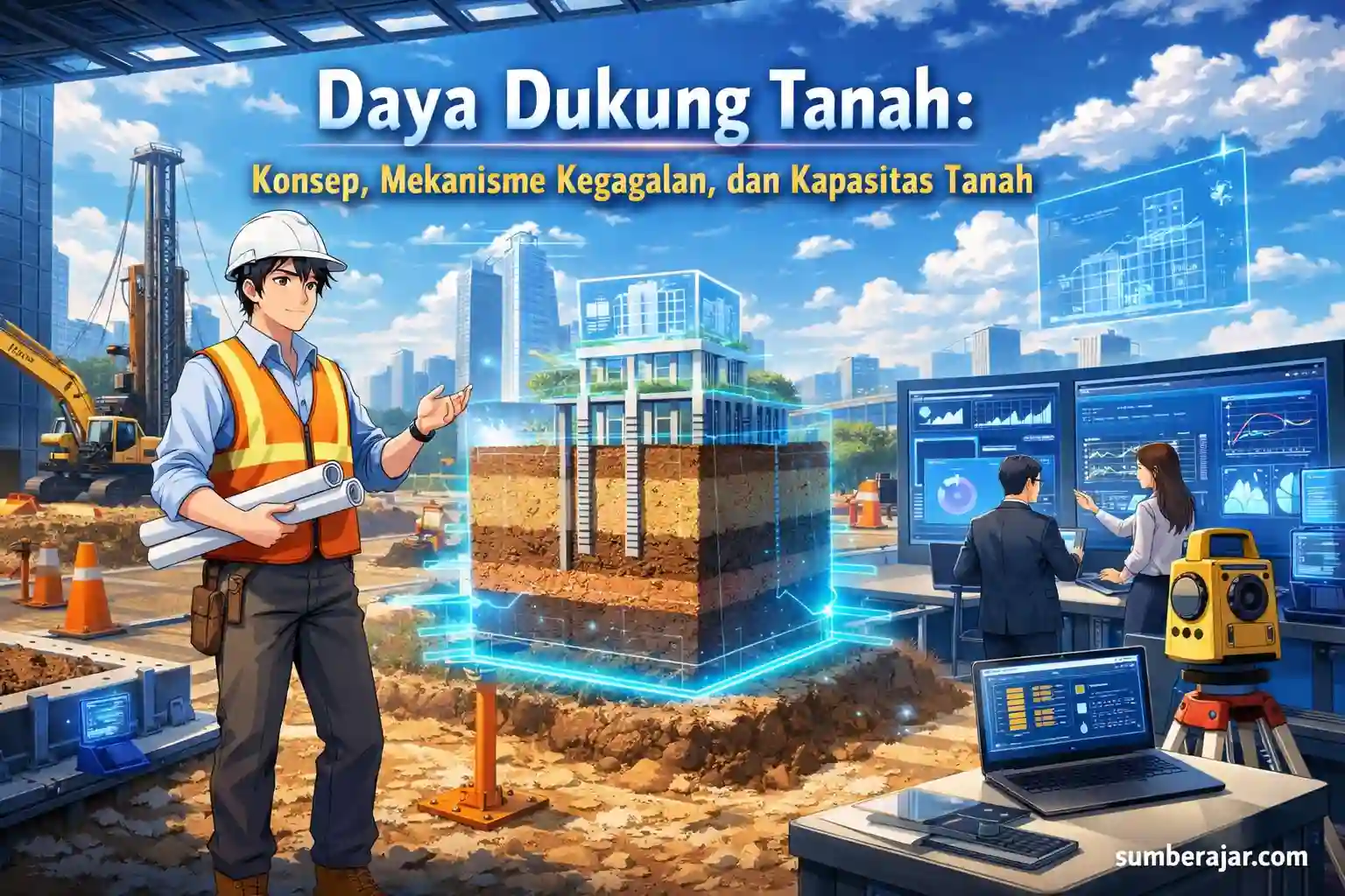 Daya Dukung Tanah: Konsep, Mekanisme Kegagalan, dan Kapasitas Tanah
