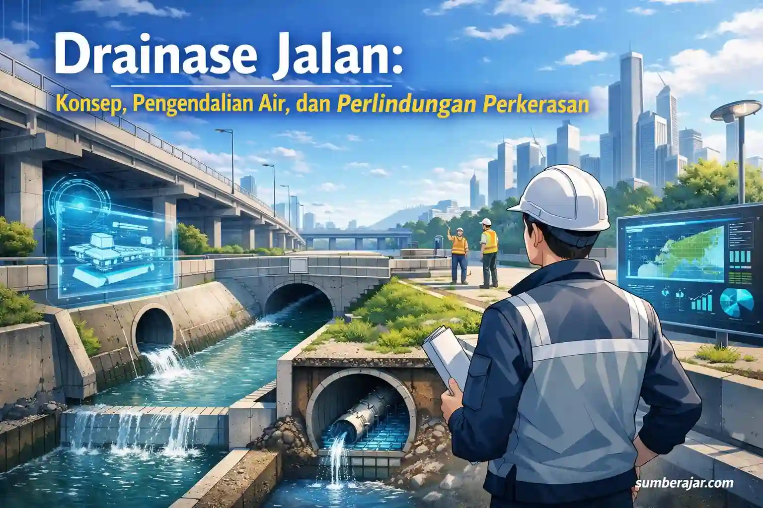 Drainase Jalan: Konsep, Pengendalian Air, dan Perlindungan Perkerasan
