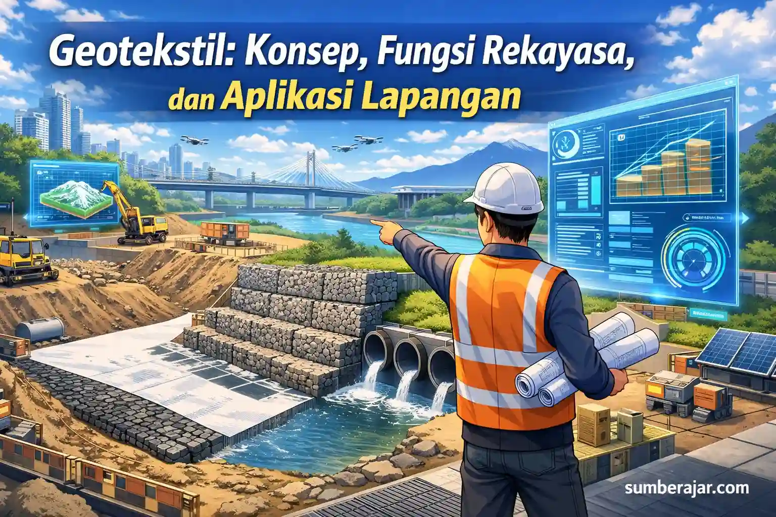 Geotekstil: Konsep, Fungsi Rekayasa, dan Aplikasi Lapangan