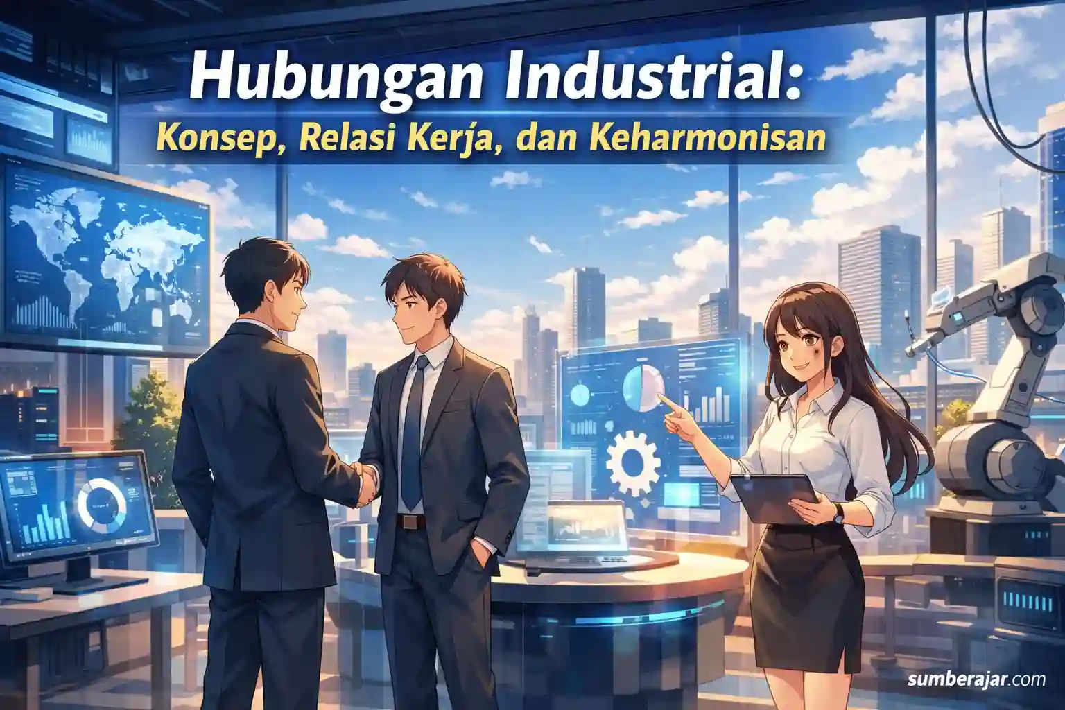 Hubungan Industrial: Konsep, Relasi Kerja, dan Keharmonisan - SumberAjar.com