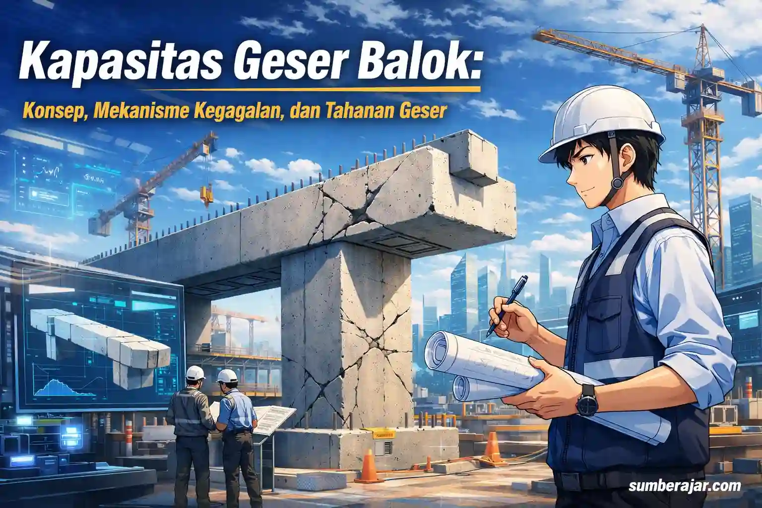 Kapasitas Geser Balok: Konsep, Mekanisme Kegagalan, dan Tahanan Geser