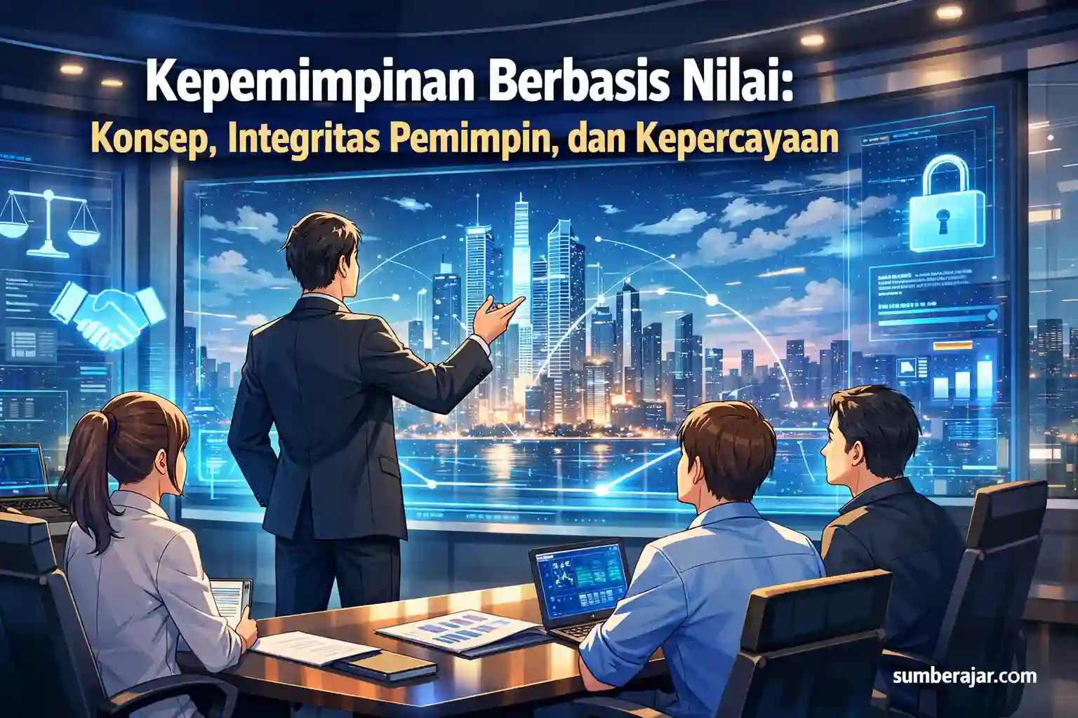 Kepemimpinan Berbasis Nilai: Konsep, Integritas Pemimpin, dan Kepercayaan - SumberAjar.com Kepemimpinan Berbasis Nilai: Konsep, Integritas Pemimpin, dan Kepercayaan - SumberAjar.com