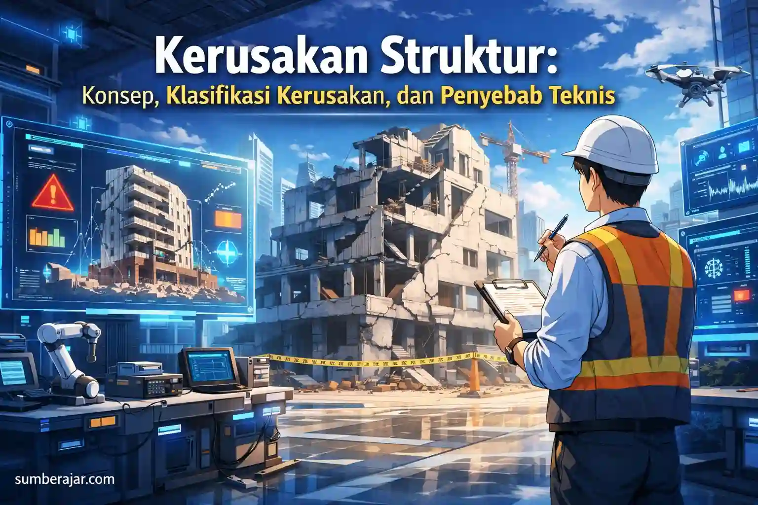 Kerusakan Struktur: Konsep, Klasifikasi Kerusakan, dan Penyebab Teknis