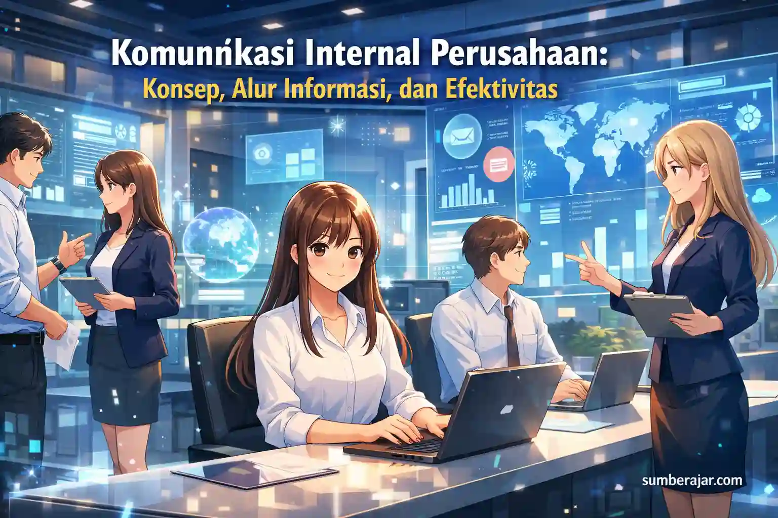 Komunikasi Internal Perusahaan: Konsep, Alur Informasi, dan Efektivitas - SumberAjar.com