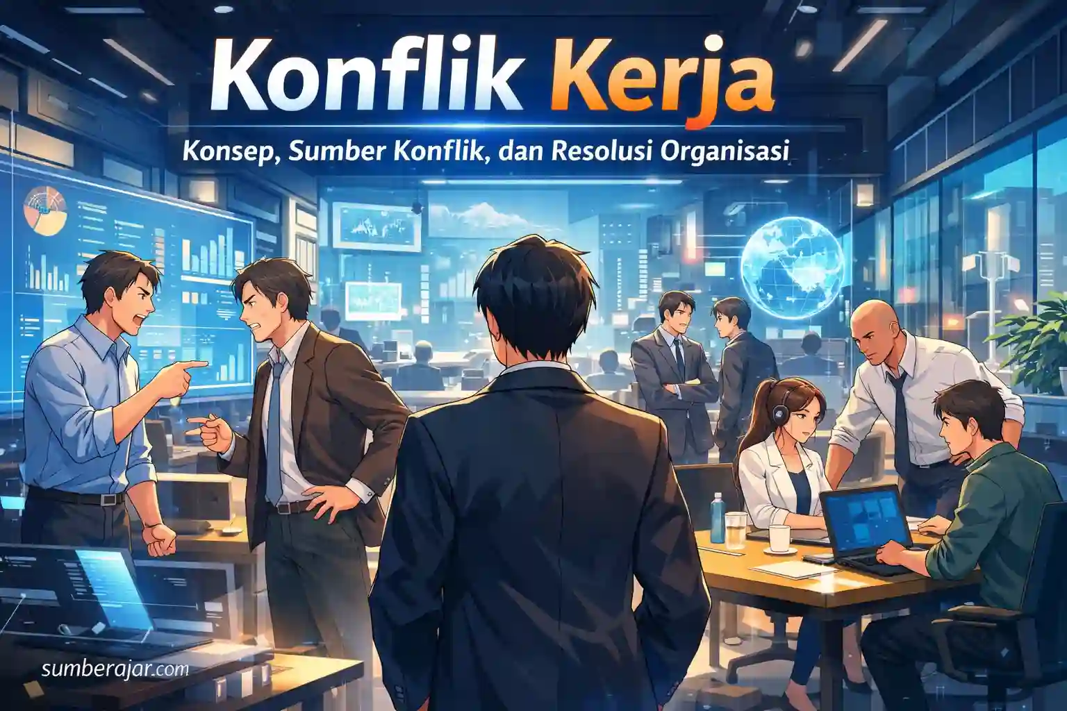 Konflik Kerja: Konsep, Sumber Konflik, dan Resolusi Organisasi - SumberAjar.com