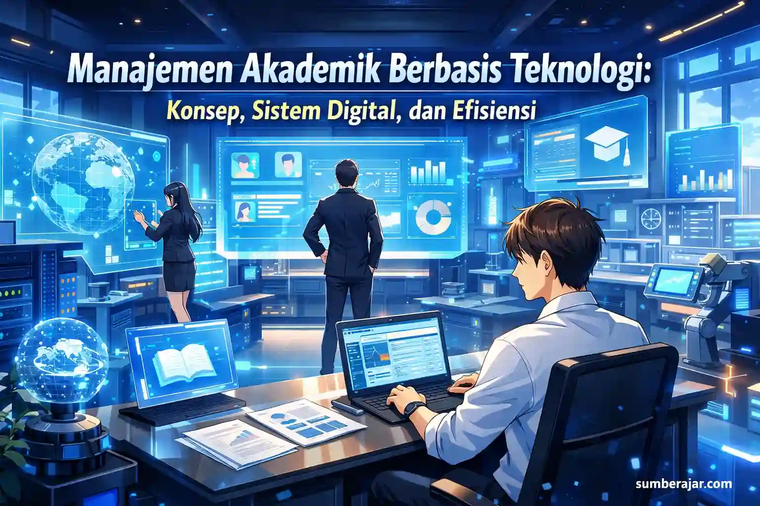 Manajemen Akademik Berbasis Teknologi: Konsep, Sistem Digital, dan Efisiensi - SumberAjar.com Manajemen Akademik Berbasis Teknologi: Konsep, Sistem Digital, dan Efisiensi - SumberAjar.com