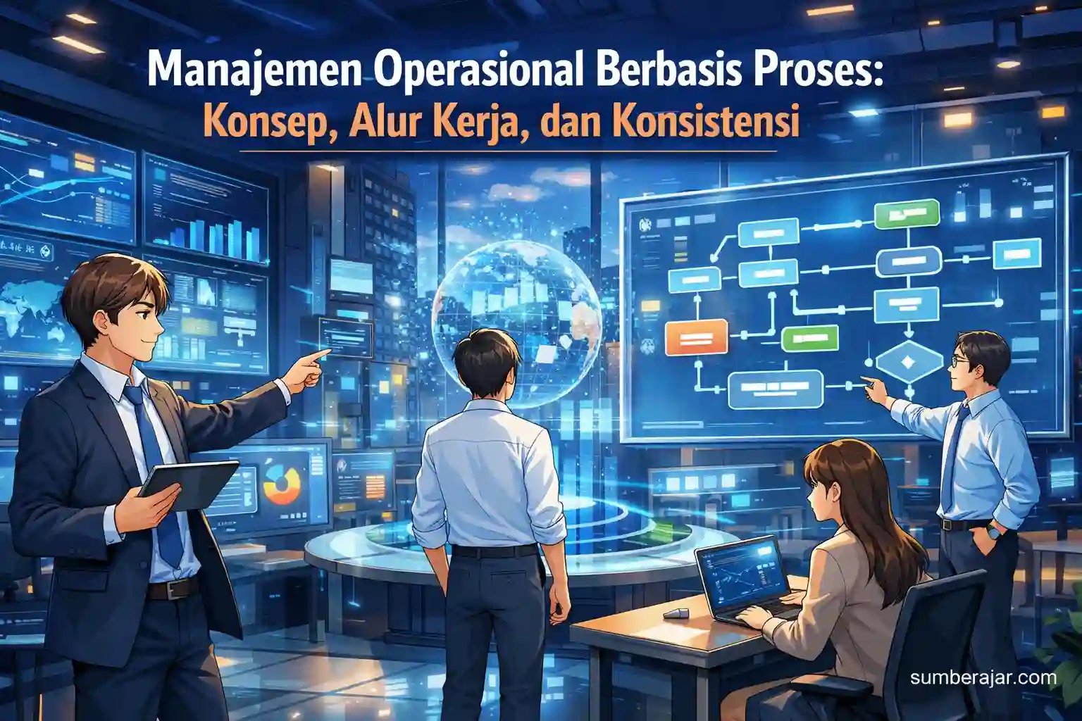 Manajemen Operasional Berbasis Proses: Konsep, Alur Kerja, dan Konsistensi - SumberAjar.com Manajemen Operasional Berbasis Proses: Konsep, Alur Kerja, dan Konsistensi - SumberAjar.com