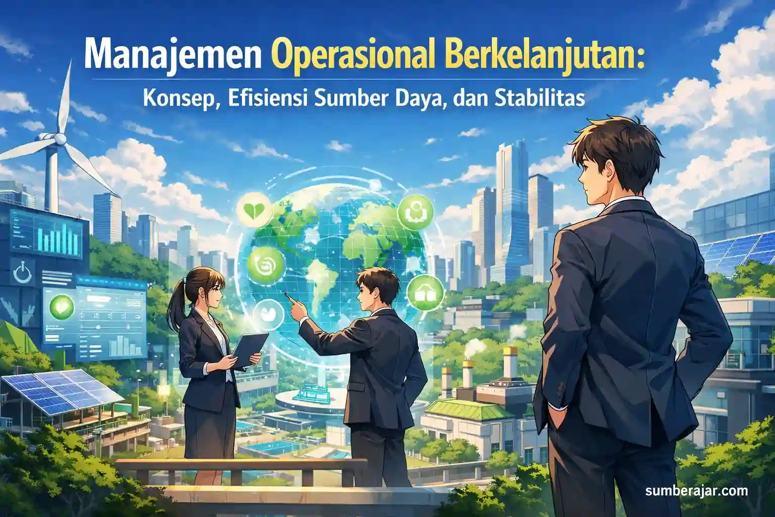 Manajemen Operasional Berkelanjutan: Konsep, Efisiensi Sumber Daya, dan Stabilitas - SumberAjar.com