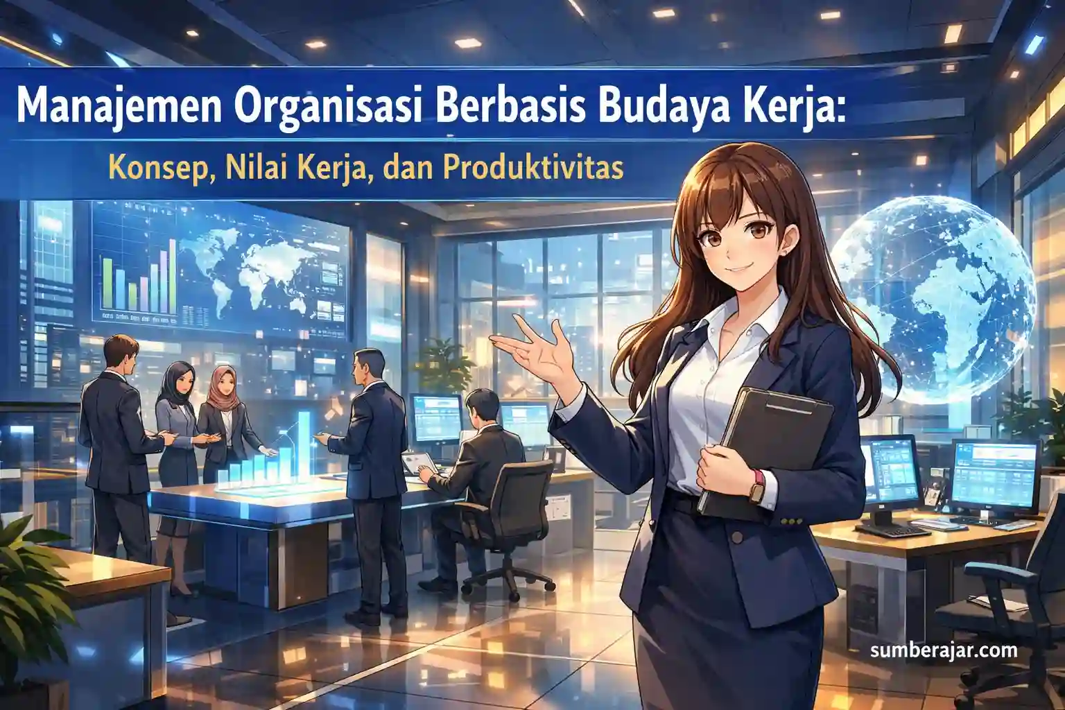 Manajemen Organisasi Berbasis Budaya Kerja: Konsep, Nilai Kerja, dan Produktivitas - SumberAjar.com