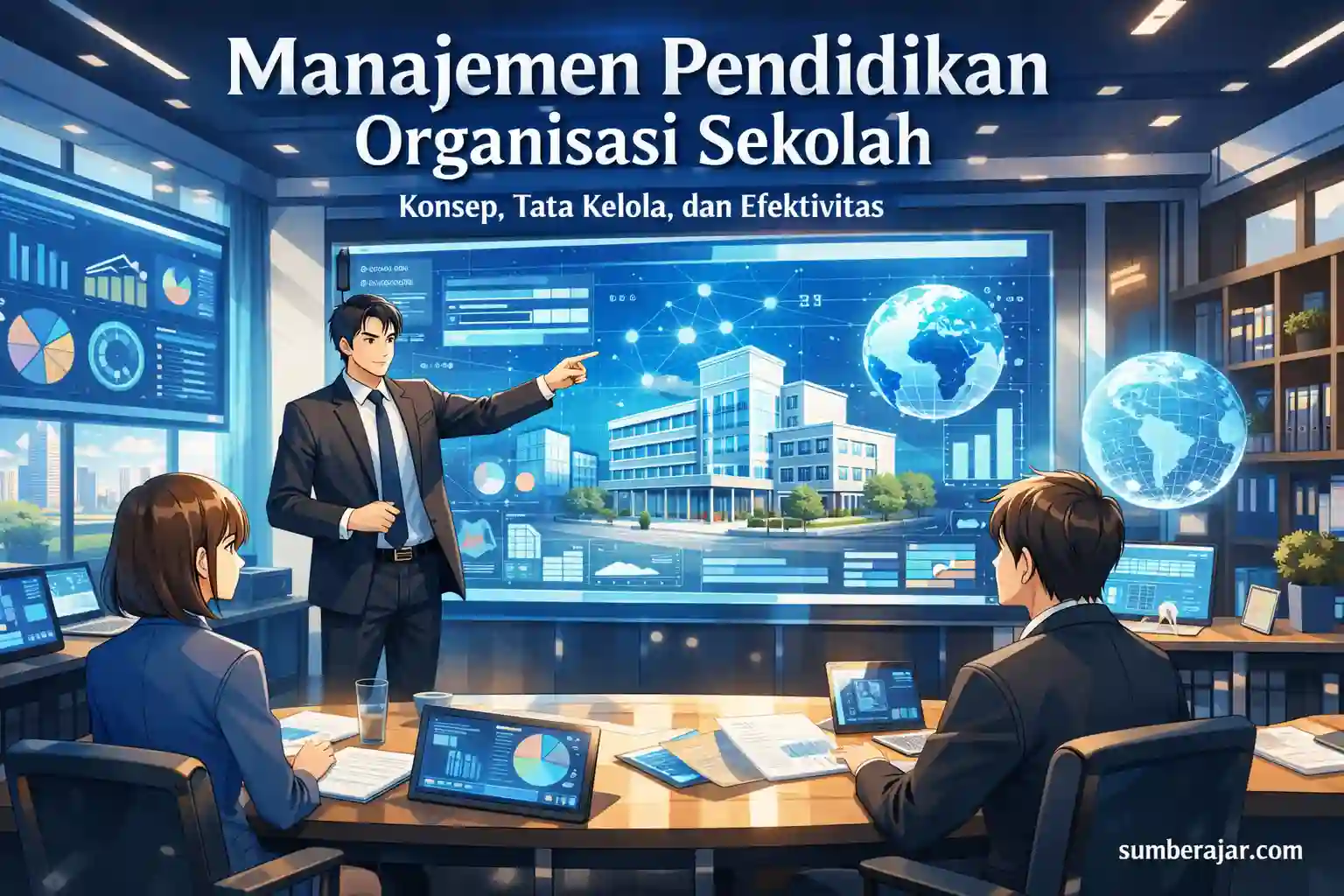 Manajemen Pendidikan Organisasi Sekolah: Konsep, Tata Kelola, dan Efektivitas - SumberAjar.com Manajemen Pendidikan Organisasi Sekolah: Konsep, Tata Kelola, dan Efektivitas - SumberAjar.com
