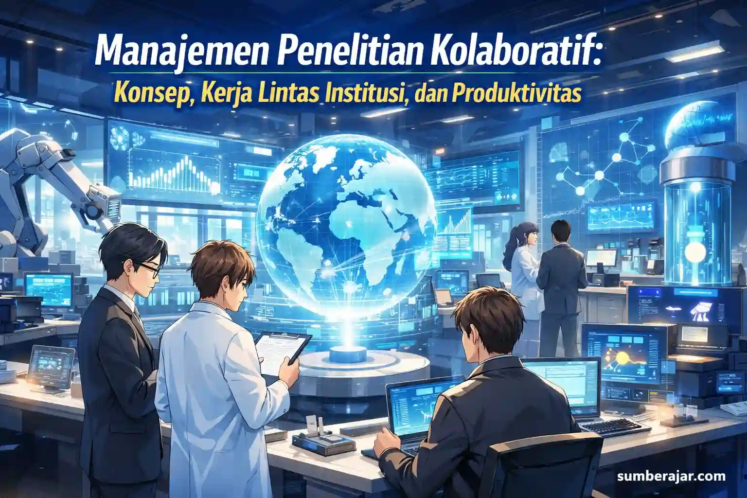 Manajemen Penelitian Kolaboratif: Konsep, Kerja Lintas Institusi, dan Produktivitas - SumberAjar.com