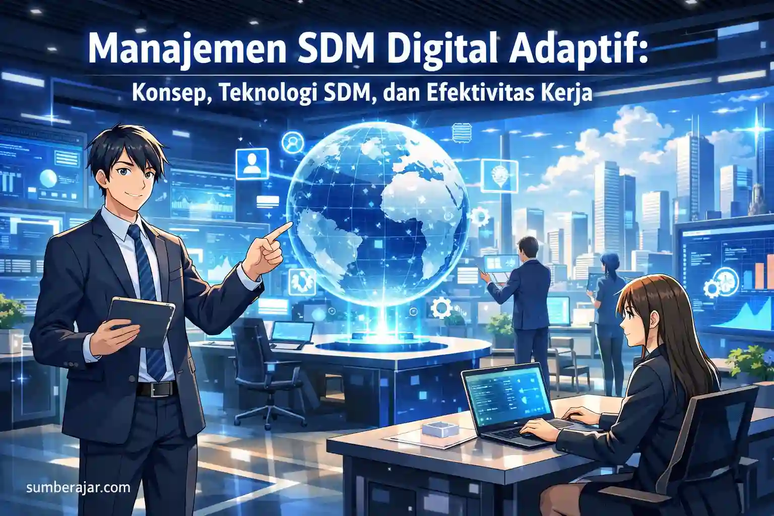 Manajemen SDM Digital Adaptif: konsep, teknologi SDM, dan efektivitas kerja