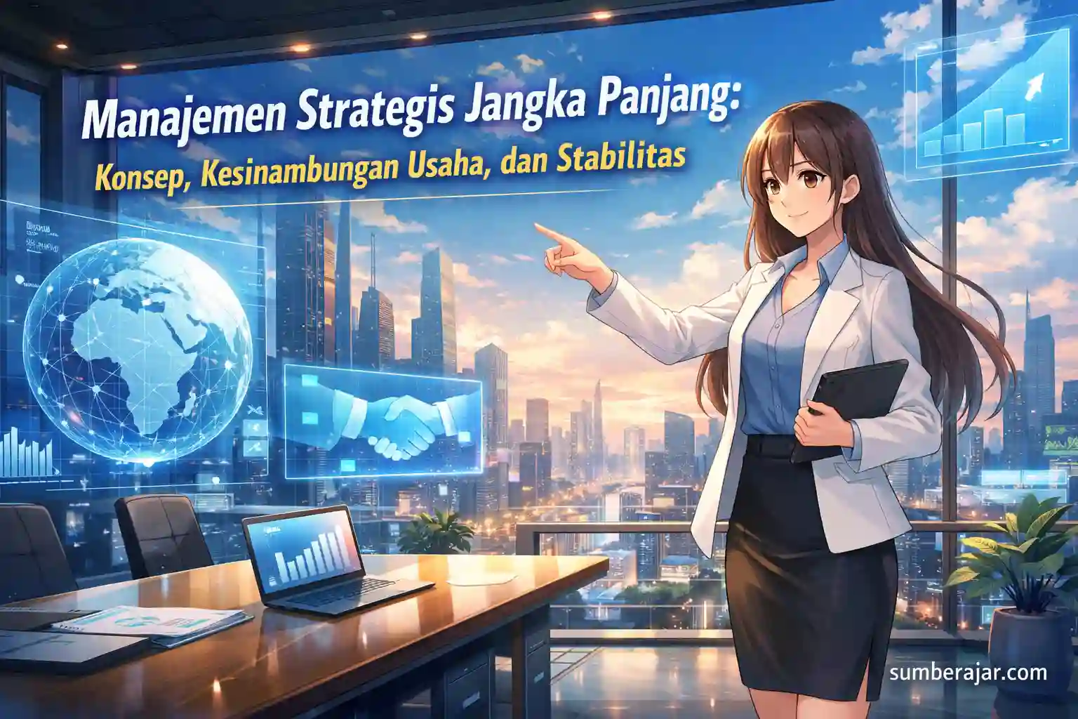 Manajemen Strategis Jangka Panjang: Konsep, Kesinambungan Usaha, dan Stabilitas - SumberAjar.com