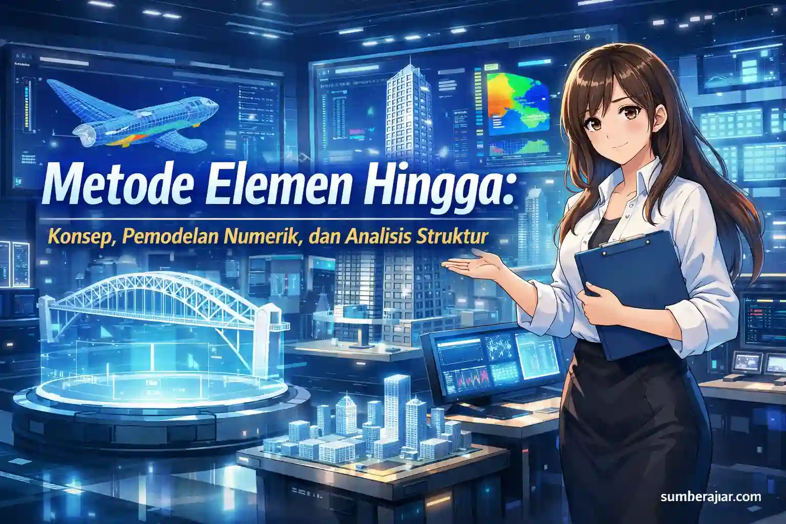 Metode Elemen Hingga: Konsep, Pemodelan Numerik, dan Analisis Struktur