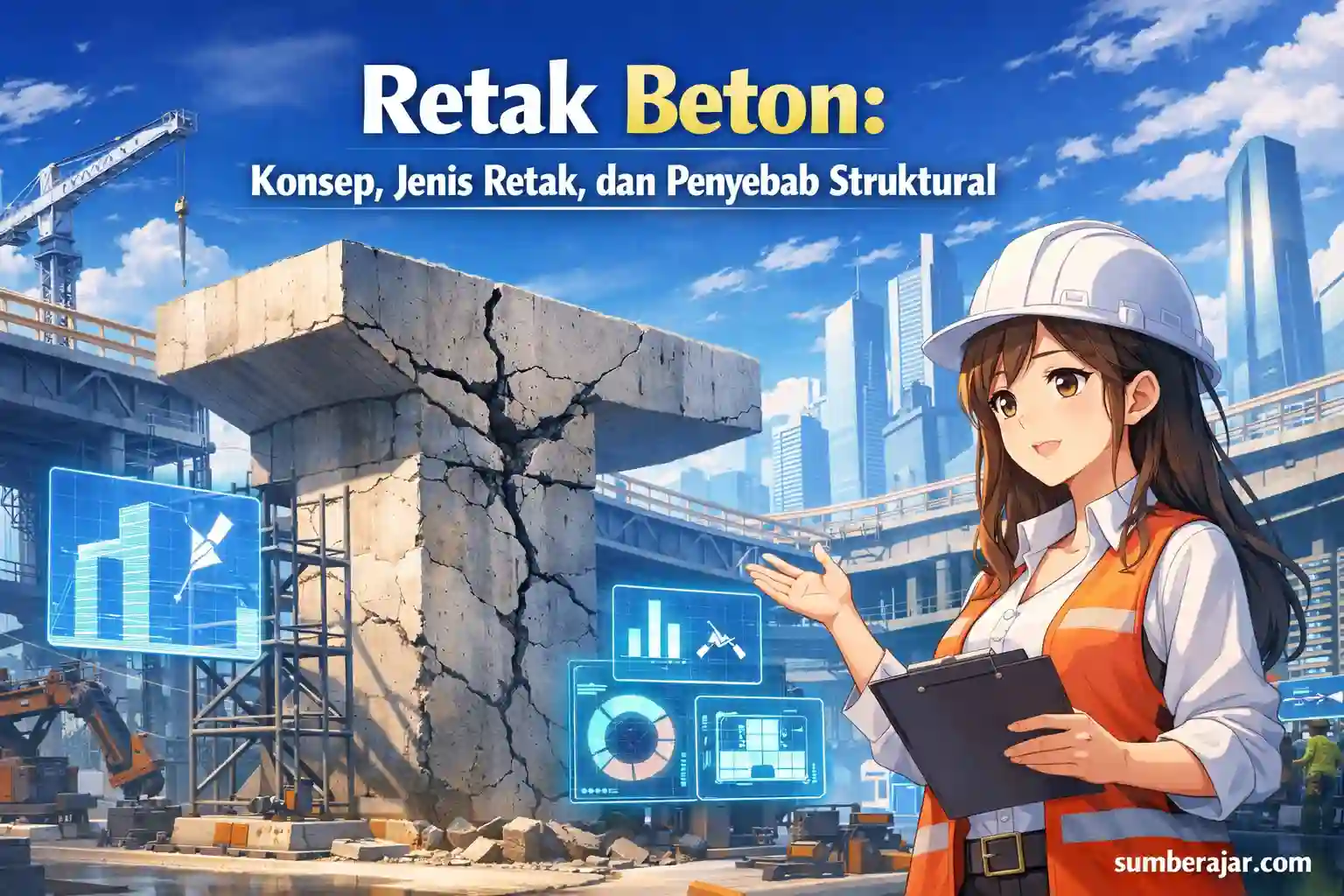 Retak Beton: Konsep, Jenis Retak, dan Penyebab Struktural