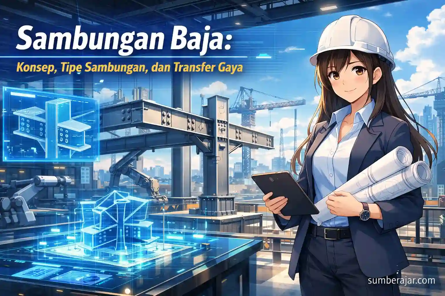 Sambungan Baja: Konsep, Tipe Sambungan, dan Transfer Gaya
