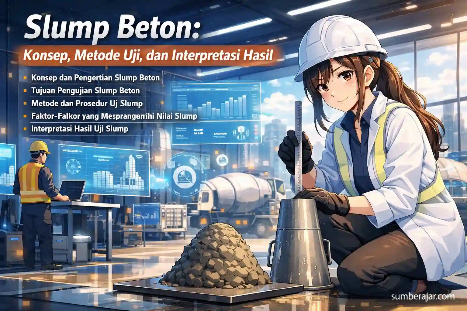 Slump Beton: Konsep, Metode Uji, dan Interpretasi Hasil