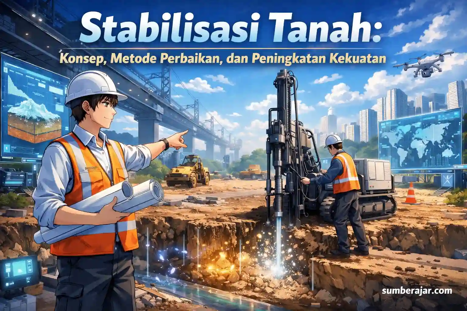 Stabilisasi Tanah: Konsep, Metode Perbaikan, dan Peningkatan Kekuatan