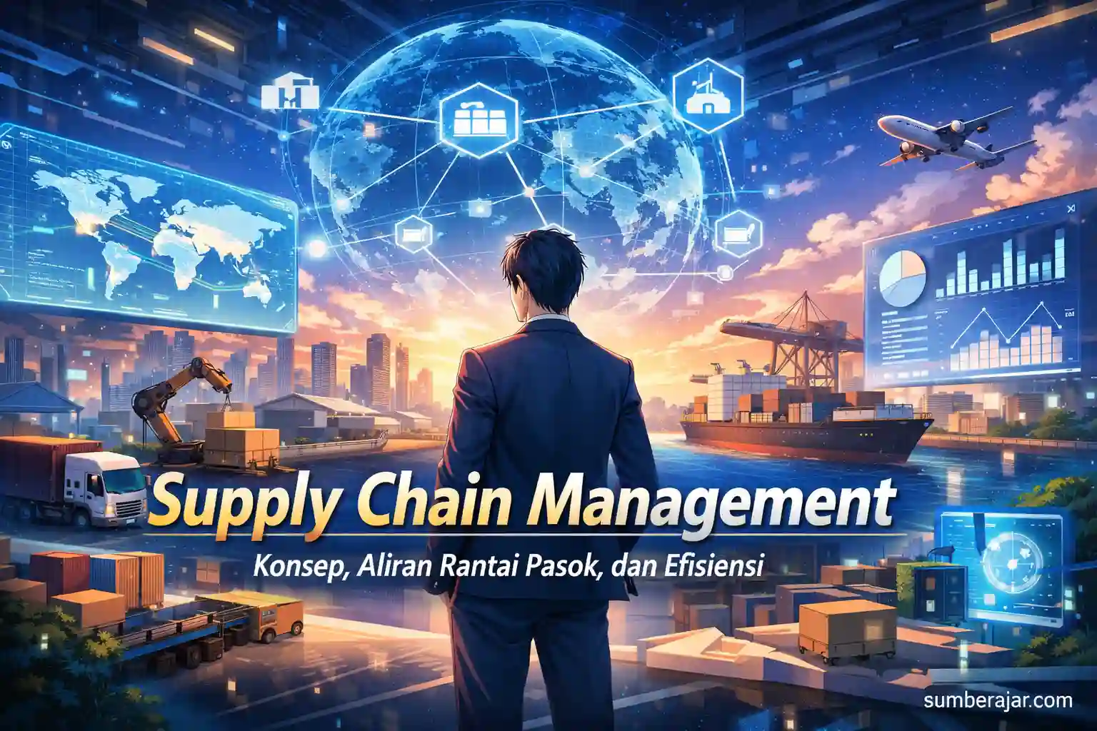 Supply Chain Management: Konsep, Aliran Rantai Pasok, dan Efisiensi - SumberAjar.com