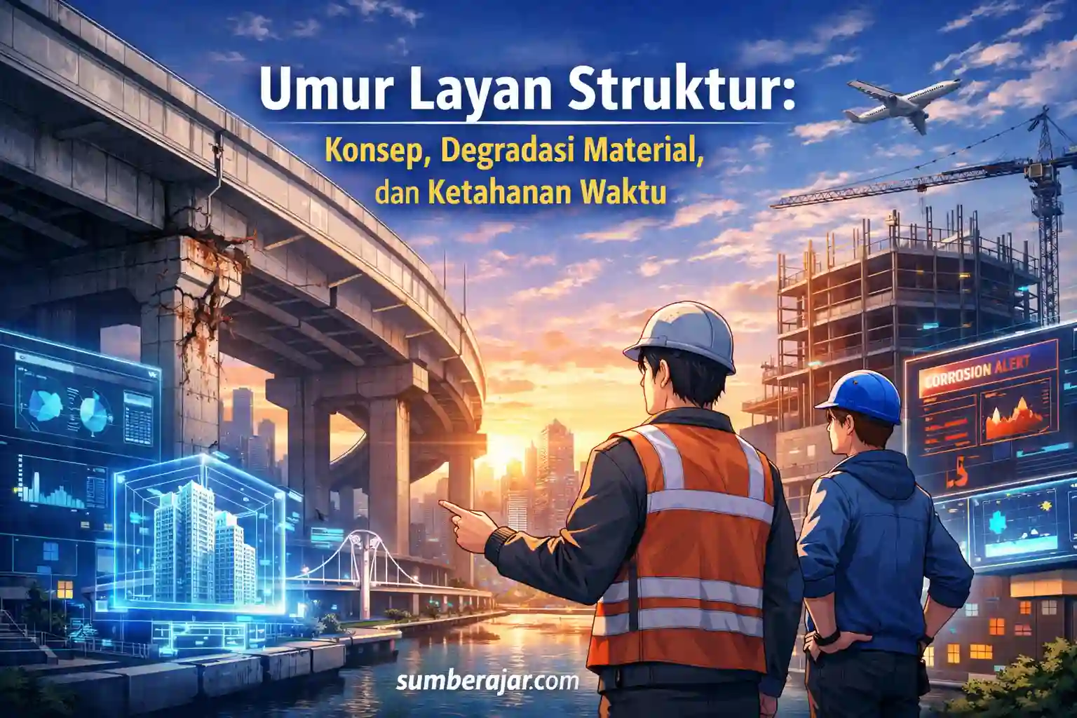 Umur Layan Struktur: Konsep, Degradasi Material, dan Ketahanan Waktu