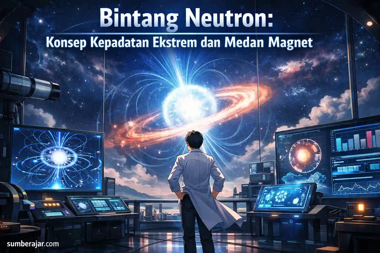 Bintang Neutron: Konsep Kepadatan Ekstrem dan Medan Magnet - SumberAjar.com