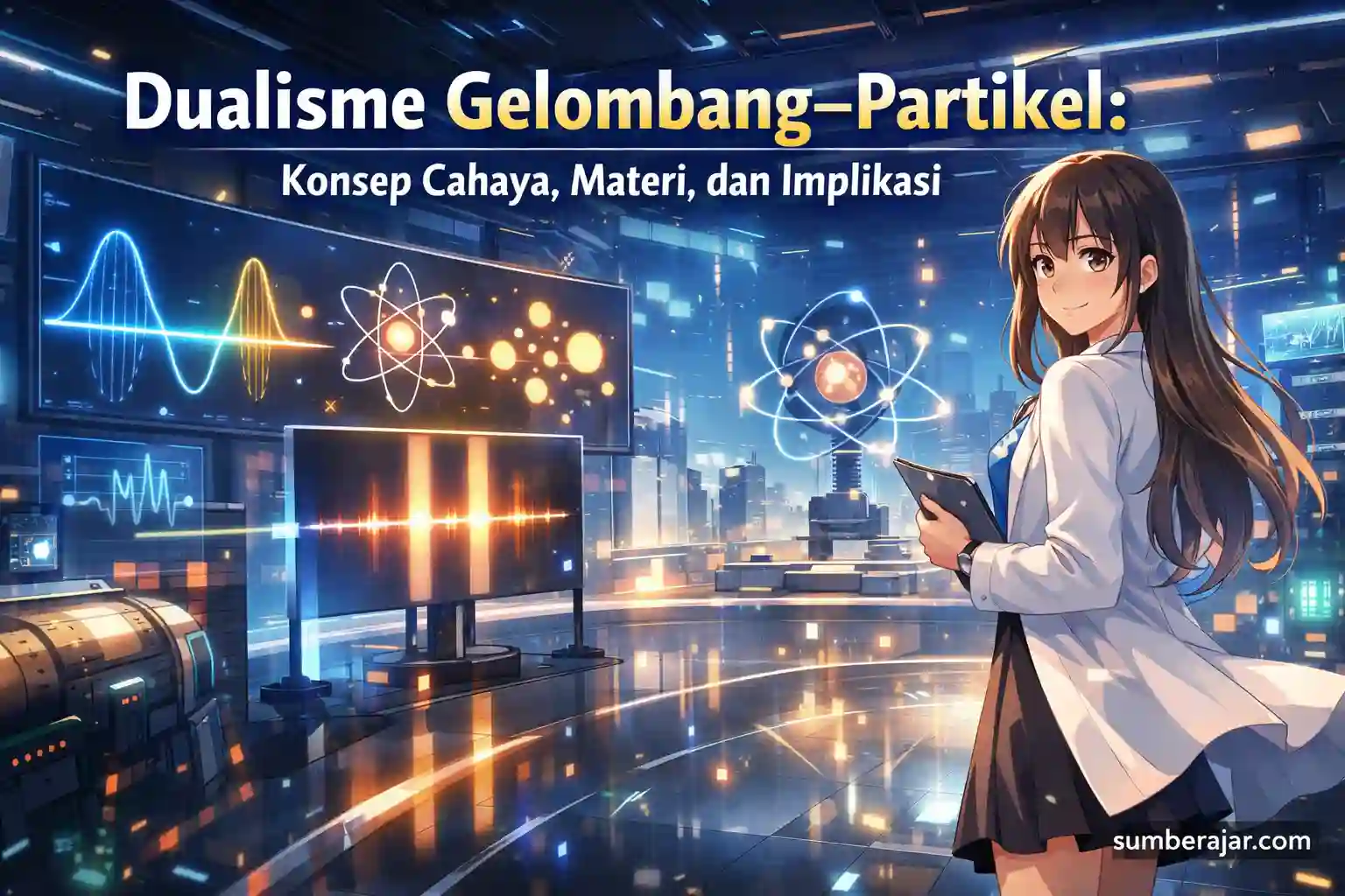 Dualisme Gelombang–Partikel: Konsep Cahaya, Materi, dan Implikasi