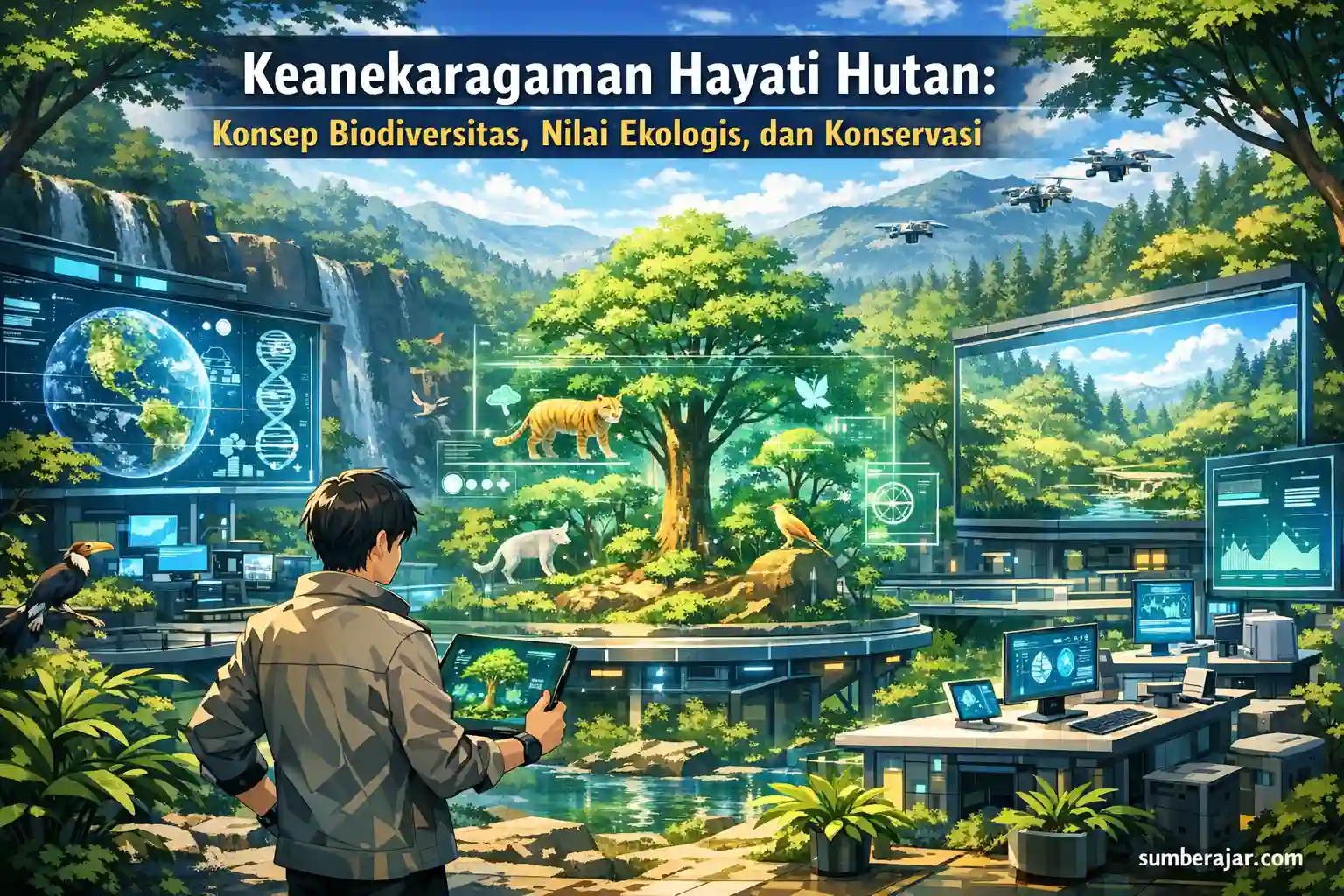 Keanekaragaman Hayati Hutan: Konsep Biodiversitas, Nilai Ekologis, dan Konservasi