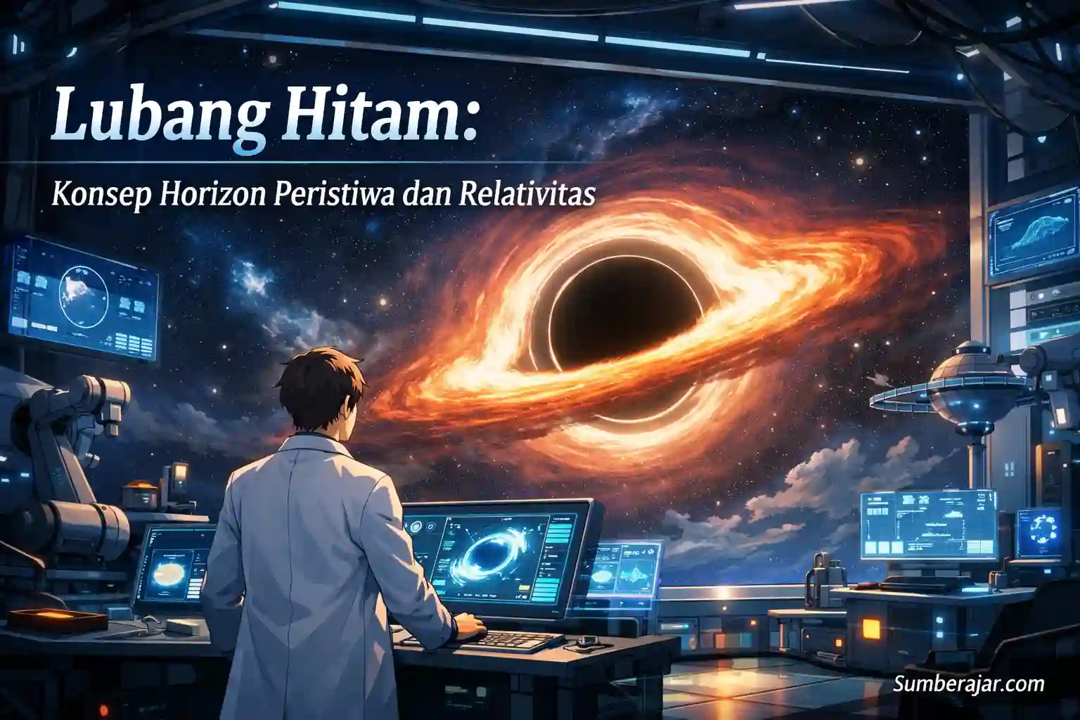 Lubang Hitam: Konsep Horizon Peristiwa dan Relativitas - SumberAjar.com Lubang Hitam: Konsep Horizon Peristiwa dan Relativitas - SumberAjar.com
