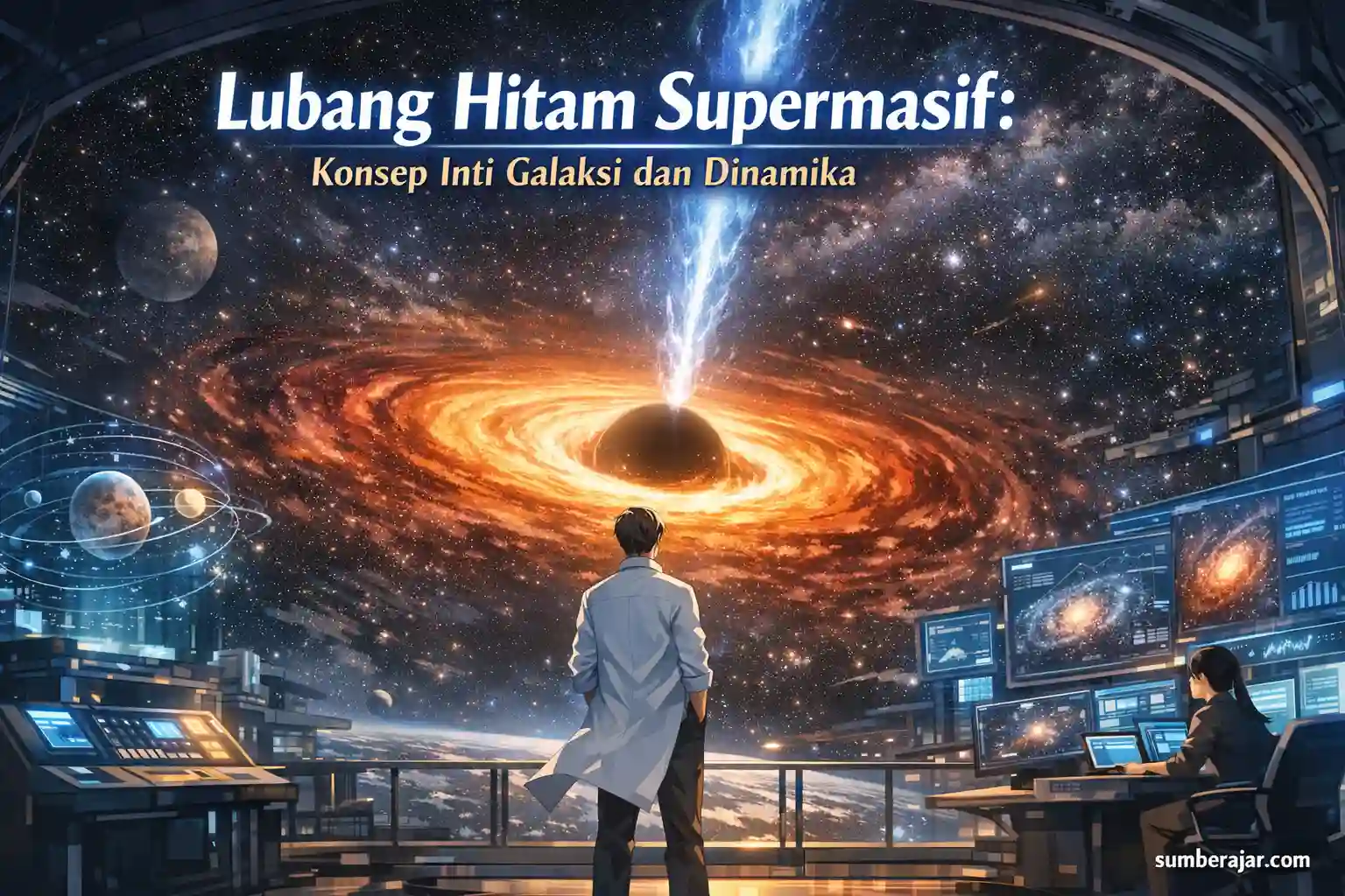 Lubang Hitam Supermasif: Konsep Inti Galaksi dan Dinamika - SumberAjar.com Lubang Hitam Supermasif: Konsep Inti Galaksi dan Dinamika - SumberAjar.com