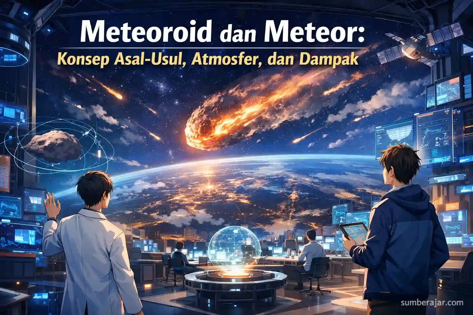 Meteoroid dan Meteor: Konsep Asal-Usul, Atmosfer, dan Dampak - SumberAjar.com Meteoroid dan Meteor: Konsep Asal-Usul, Atmosfer, dan Dampak - SumberAjar.com
