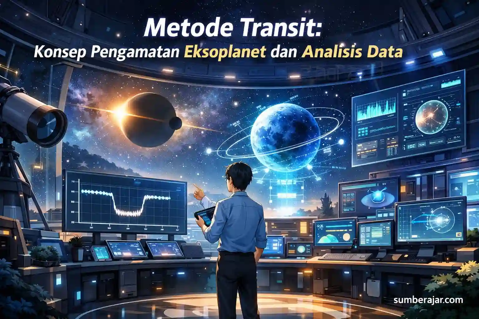 Metode Transit: Konsep Pengamatan Eksoplanet dan Analisis Data - SumberAjar.com Metode Transit: Konsep Pengamatan Eksoplanet dan Analisis Data - SumberAjar.com
