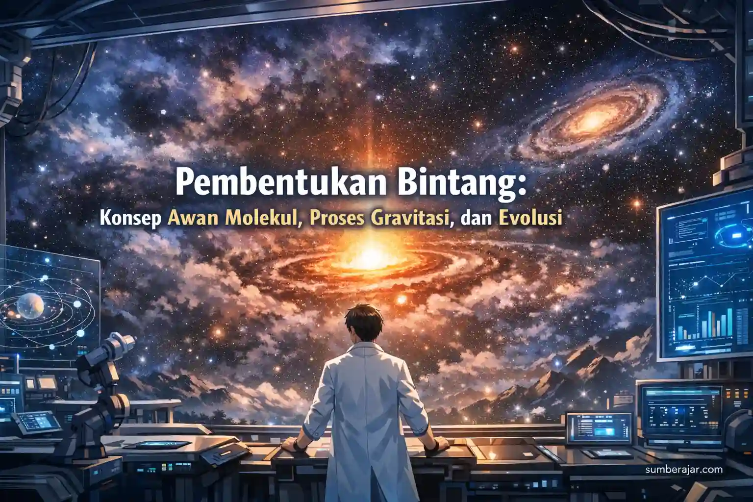 Pembentukan Bintang: Konsep Awan Molekul, Proses Gravitasi, dan Evolusi
