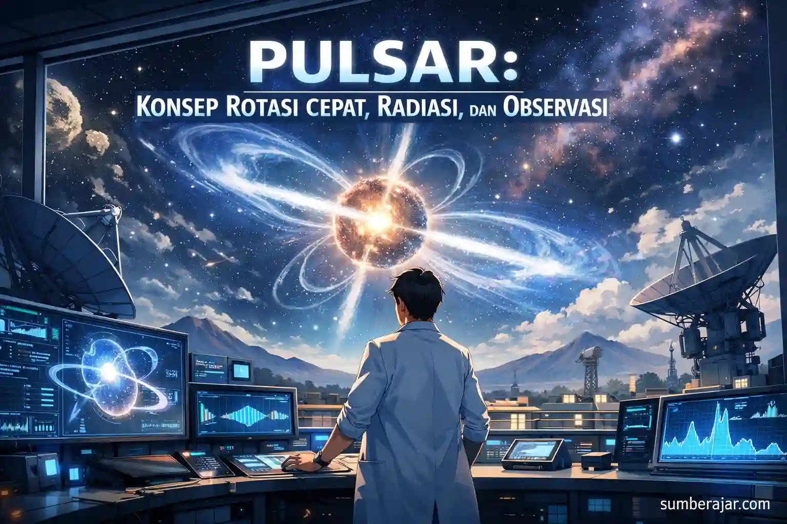 Pulsar: Konsep Rotasi Cepat, Radiasi, dan Observasi - SumberAjar.com Pulsar: Konsep Rotasi Cepat, Radiasi, dan Observasi - SumberAjar.com
